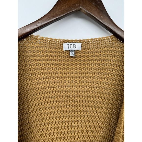 Tobi Woman’s Open Front Cardigan Brown‎ Size M - Picture 2 of 6